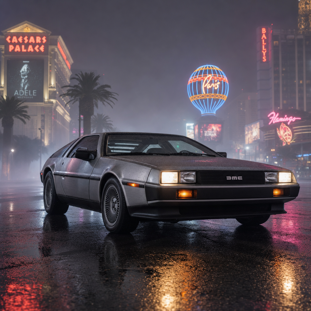 Mystische Las-Vegas-Dramaturgie — DeLorean im Nebel